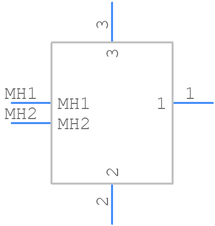 HEC3301-017110 - HOSIDEN - PCB symbol