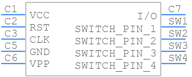 L-KLS1-SIM-077A-6P-H1.4-R - KLS Electronic - PCB symbol