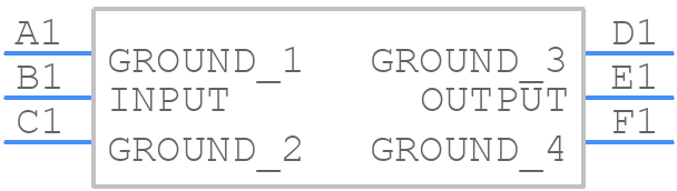 TA1101A - TAI-SAW Technology - PCB symbol