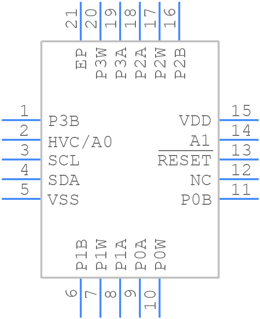 MCP4451-104E/ML - Microchip - PCB symbol