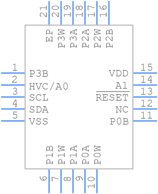 MCP4431-503E/ML - Microchip - PCB symbol