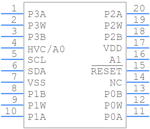 MCP4451-104E/ST - Microchip - PCB symbol