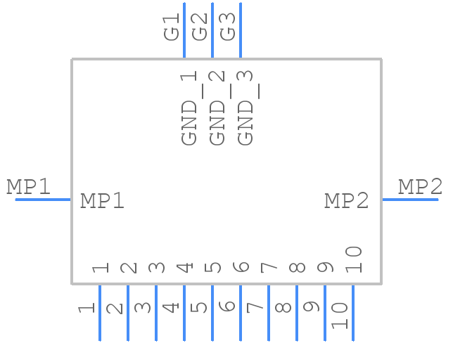 SSL00-10S-0500 - KEL CORPORATION - PCB symbol