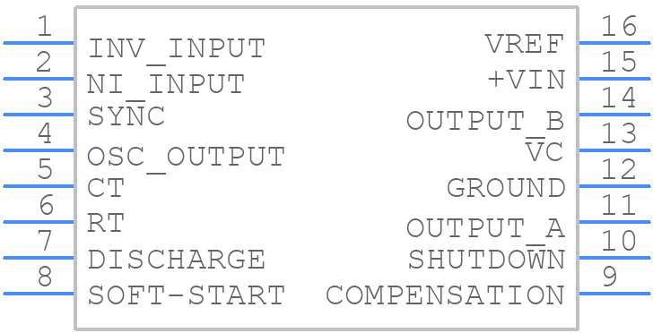 SG3525AJ - Analog Devices - PCB symbol
