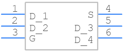 SSM6J216FE - Toshiba - PCB symbol