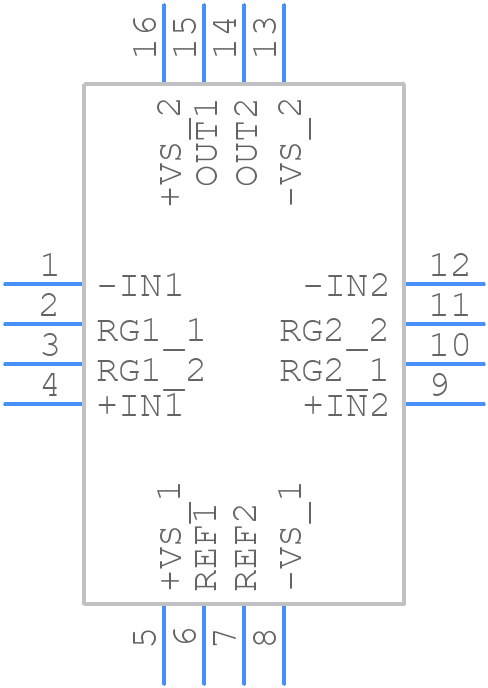 AD8426ACPZ-R7 - Analog Devices - PCB symbol