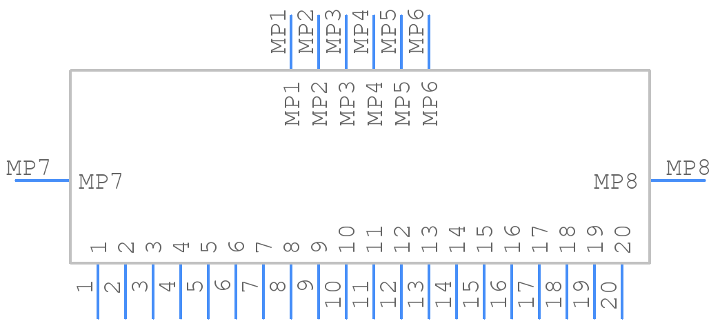 SSL00-20S-0500 - KEL CORPORATION - PCB symbol