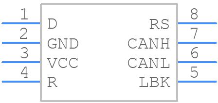 XR31233EDTR - MaxLinear, Inc. - PCB symbol