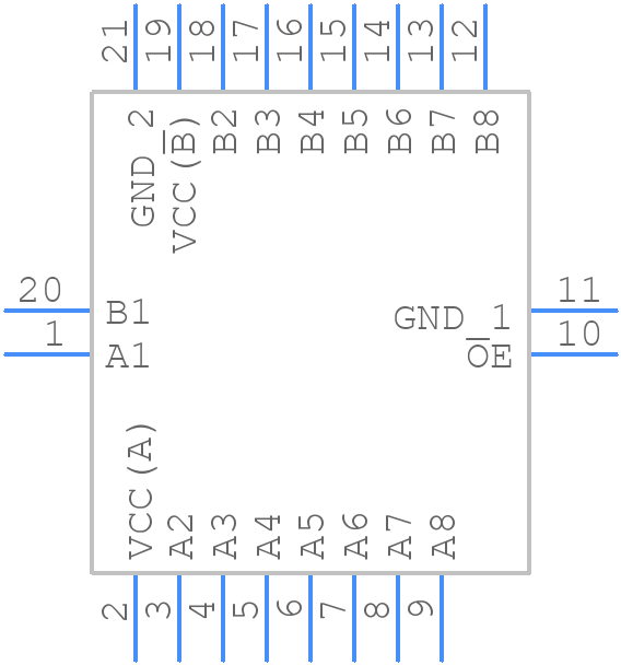 NXB0108BQX - Nexperia - PCB symbol