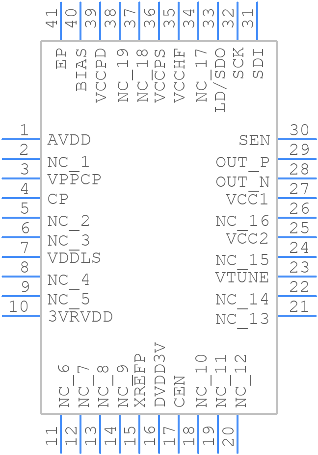 HMC1035LP6GE - Analog Devices - PCB symbol