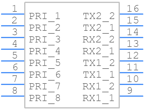 UT11428S - G.hn Transformers - PCB symbol