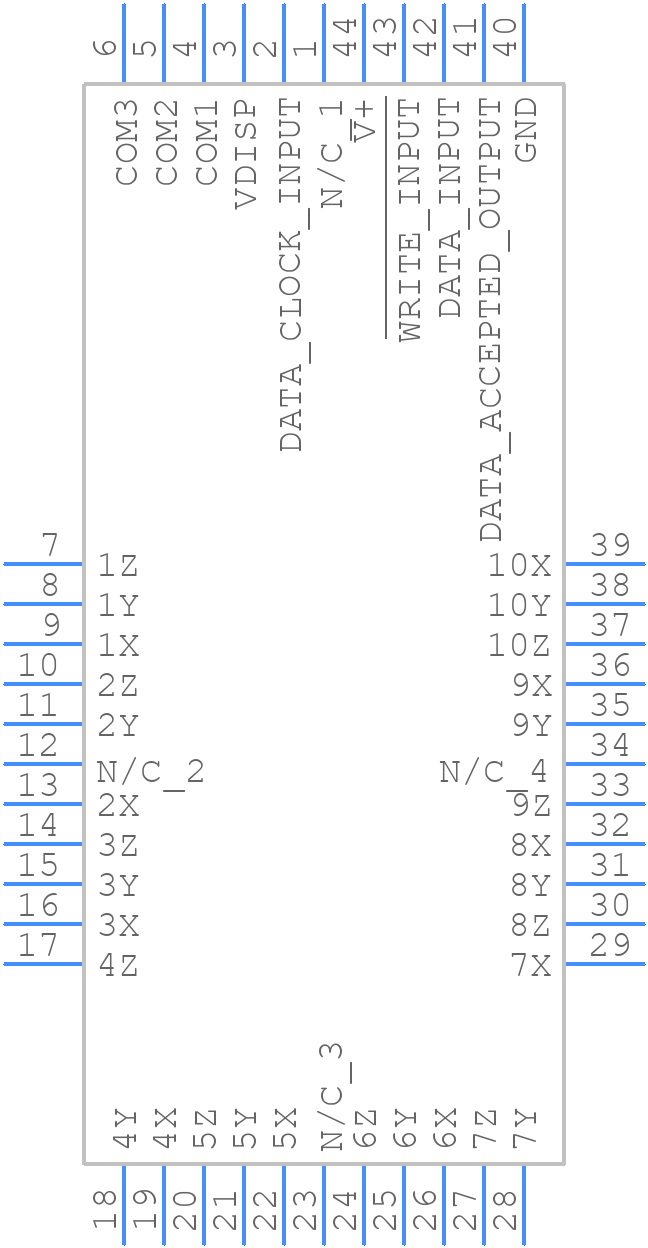 MAX7232BFIQH+D - Analog Devices - PCB symbol