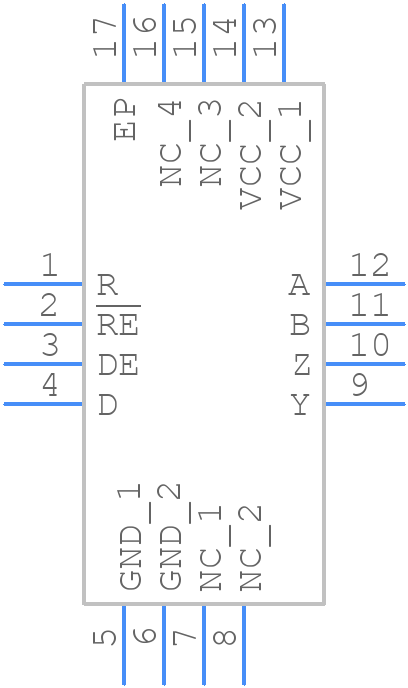 SN65MLVD203BRUMR - Texas Instruments - PCB symbol