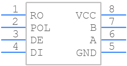MAX33072EASA+T - Analog Devices - PCB symbol