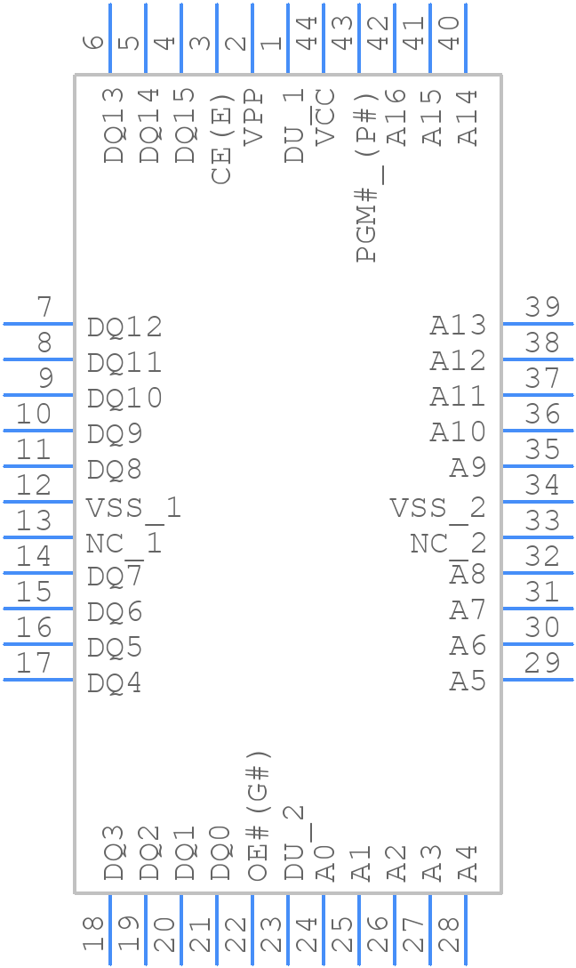 AM27C2048-120JC - AMD - PCB symbol