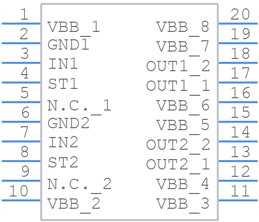 BTS728L2 - Infineon - PCB symbol
