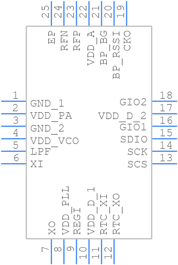 A71X90AQFI - AMIC Technology - PCB symbol