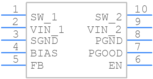MIC4721YMM-TR - Microchip - PCB symbol