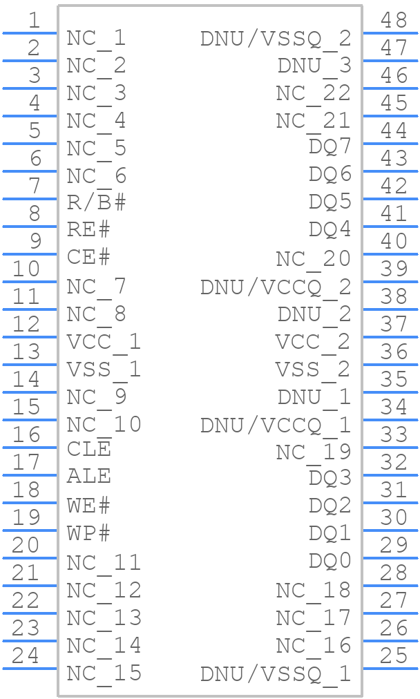 MT29F32G08CBACAWP-Z:C - Micron - PCB symbol