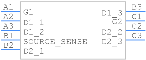 CSD75204W15 - Texas Instruments - PCB symbol