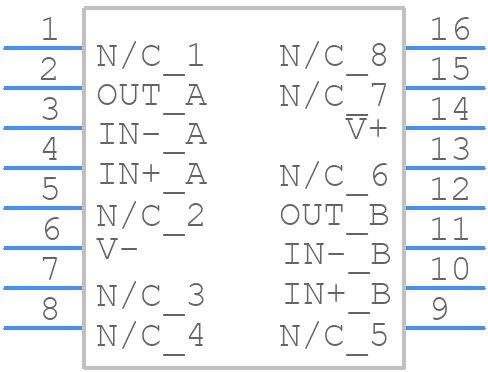 LM6172AMGWFQMLV - Texas Instruments - PCB symbol