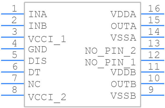 UCC21540AQDWKRQ1 - Texas Instruments - PCB symbol