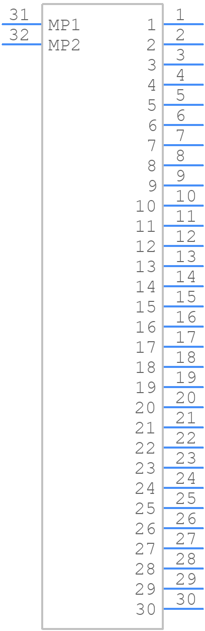 0522073060 - Molex - PCB symbol