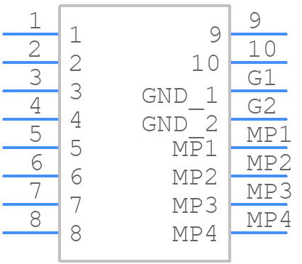 200485-0710 - Molex - PCB symbol