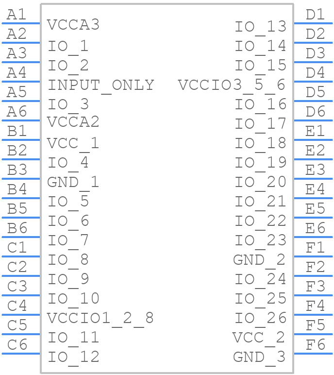 10M02DCV36C8G - Intel - PCB symbol