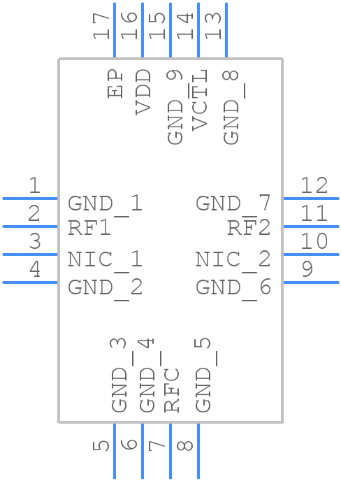 ADRF5132BCPZN - Analog Devices - PCB symbol