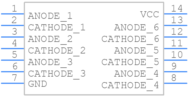MC74AC14DR2G - onsemi - PCB symbol