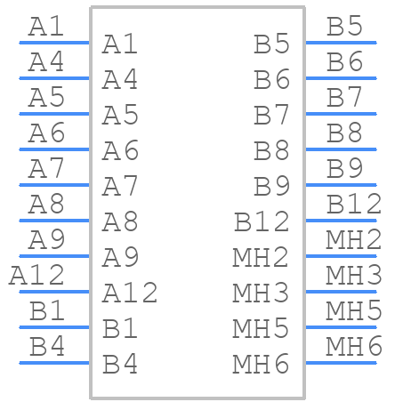 217182-0001 - Molex - PCB symbol