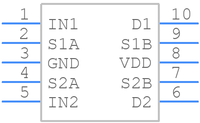 ADG736 - Analog Devices - PCB symbol