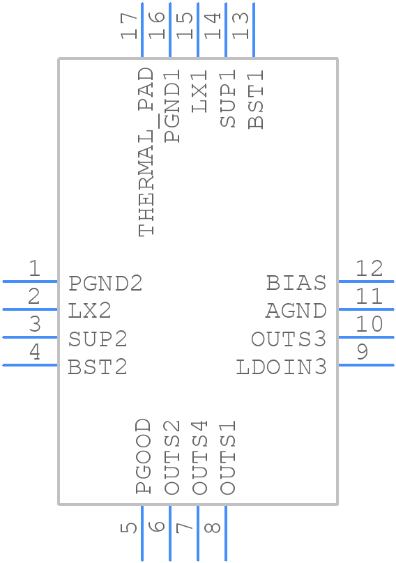 MAX20049ATEB/VY+ - Analog Devices - PCB symbol