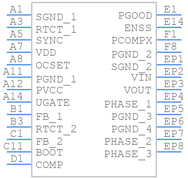 ISL8216MIRZ - Renesas Electronics - PCB symbol