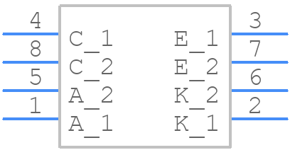 PS2911-1 - Renesas Electronics - PCB symbol