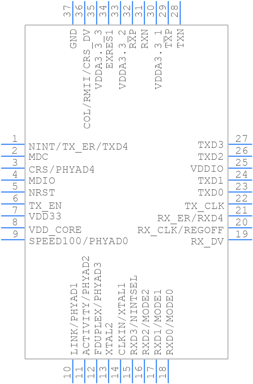 LAN8700I-AEZG - SMSC - PCB symbol