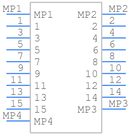 52559-1533 - Molex - PCB symbol