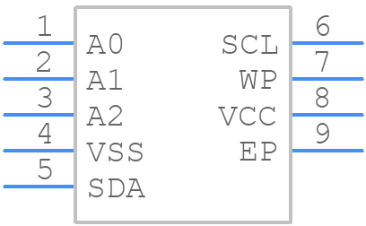 NV24C512MUW3VTBG - onsemi - PCB symbol