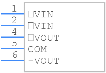 MGW1R52412 - Cosel - PCB symbol
