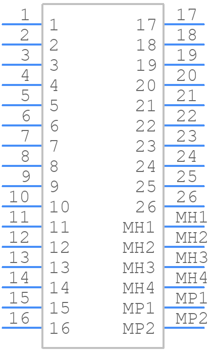 7100007208 - 3M - PCB symbol