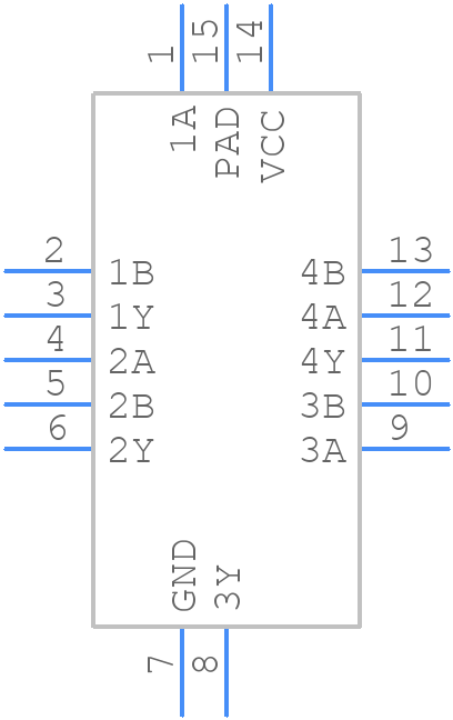 SN74HCS08BQA-Q1 - Texas Instruments - PCB symbol