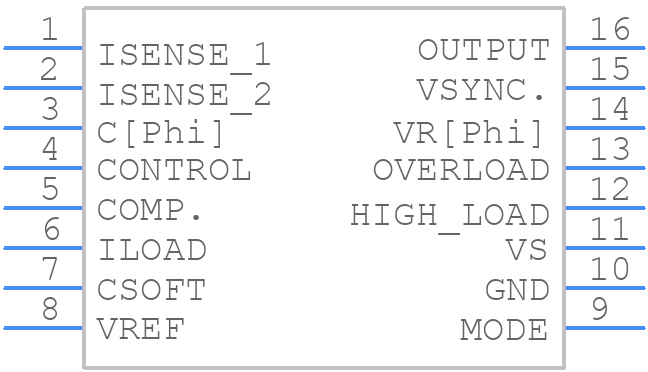 U2010B - Microchip - PCB symbol