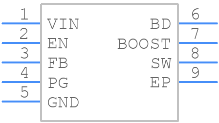 MCP16361T-E/NMX - Microchip - PCB symbol