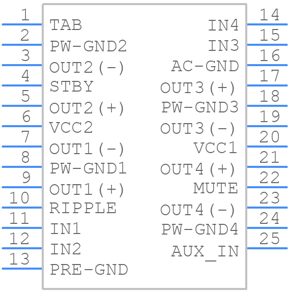 TB2929HQ - Toshiba - PCB symbol