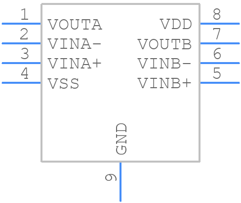 MCP6V97T-E/MNY - Microchip - PCB symbol