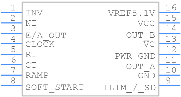 UC2825DWTR - Texas Instruments - PCB symbol