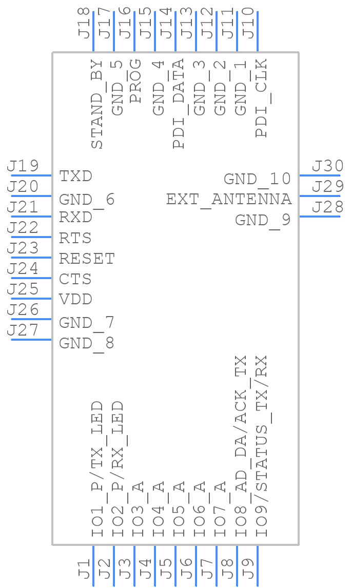 LE50868W106T024 - Telit Wireless Solutions - PCB symbol