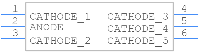 ESDA6V8AV6 - Will Semiconductor - PCB symbol