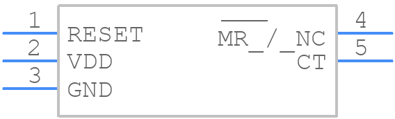 TPS3840DL19DBVR - Texas Instruments - PCB symbol